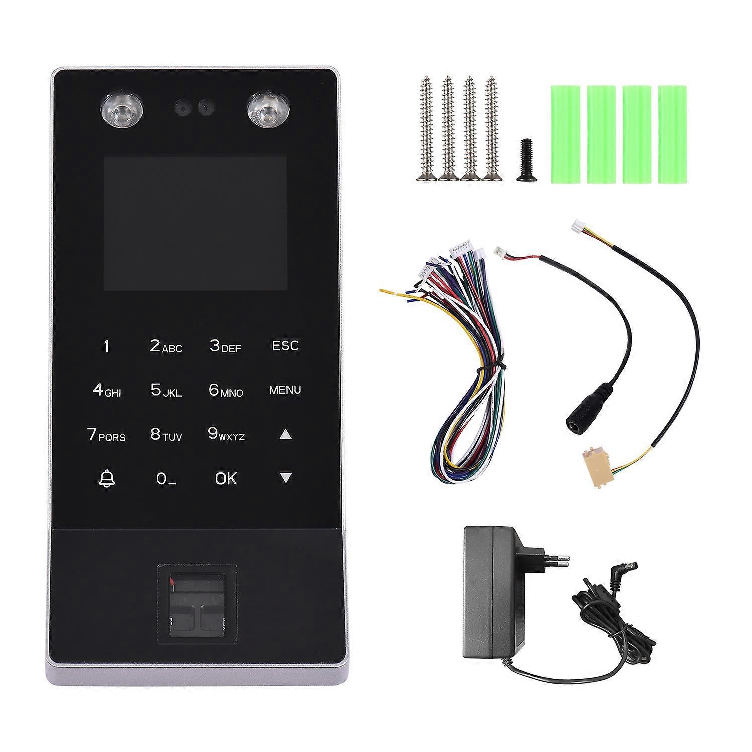 Face Recognition Fingerprint Password Attendance Machine Access Control Time Clock Recorder Support 