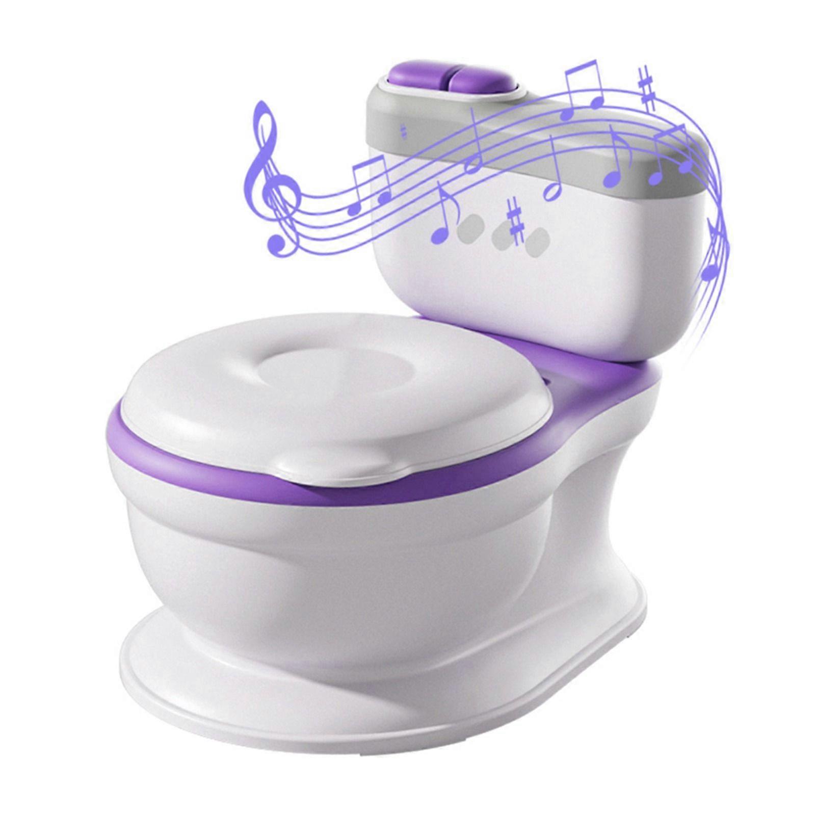 Toddlers Potty Seat PP and PU Comfortable Potty Training Toilet with Tissue Storage for Children