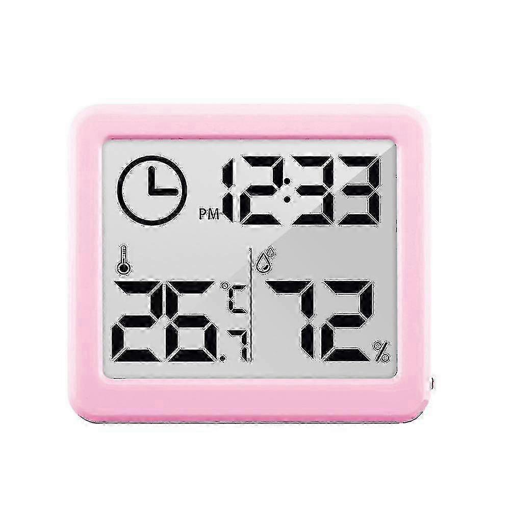 Automatic Electronic Thermometer Hygrometer - Temperature & Humidity Monitor with Clock