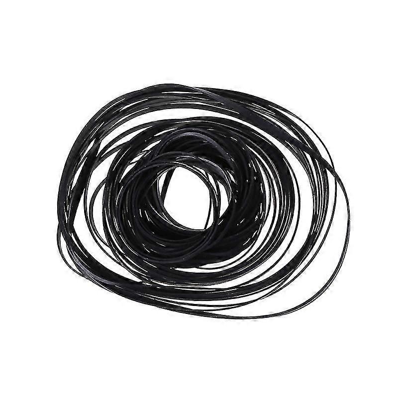 100PCS Assorted Flat Drive Belts 4mm Width Cassette Tape Machine Rubber Belts