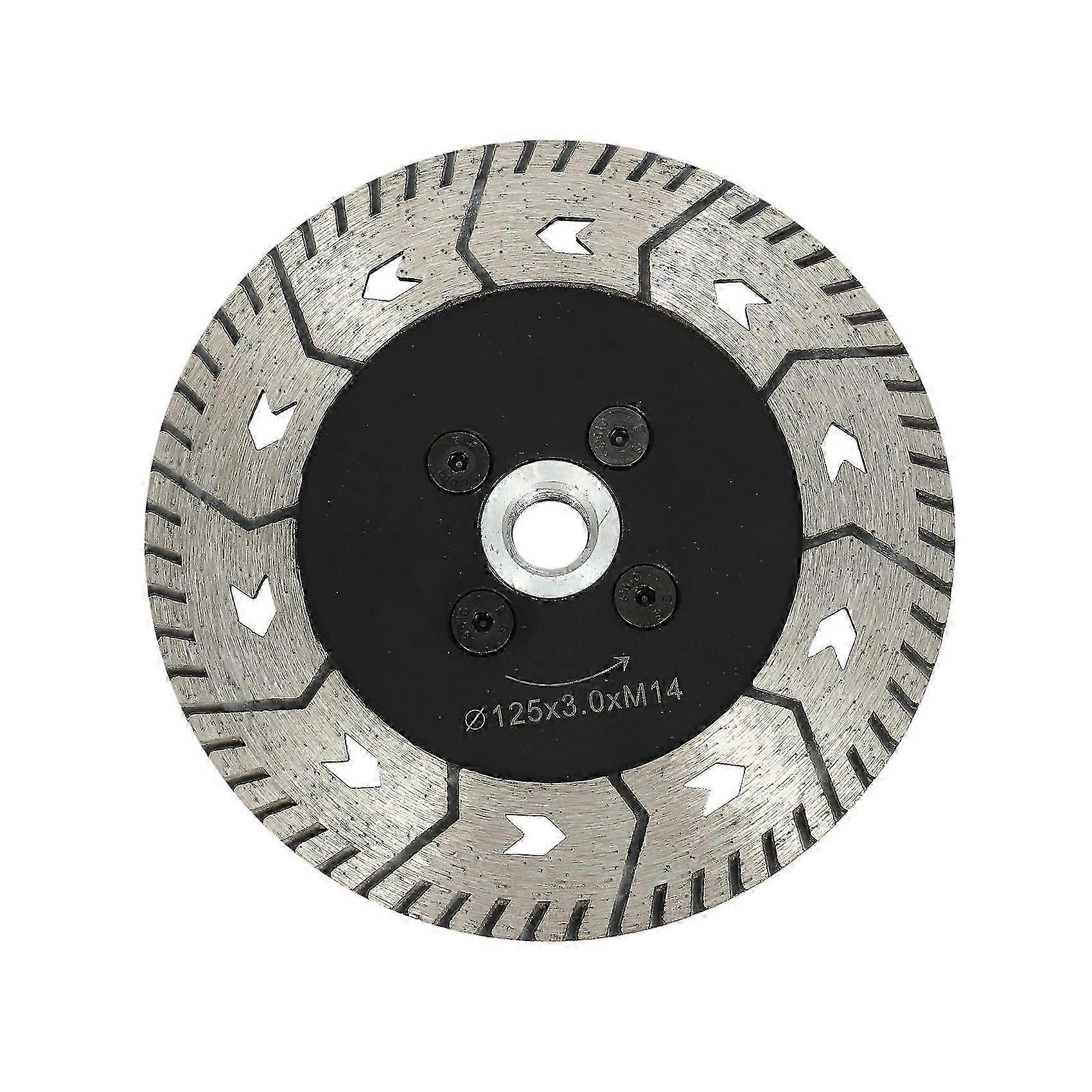 125 X 2.8mm M14 Double-sided Diamond Saw Blade Grinding Slice Sharp Type With Flange