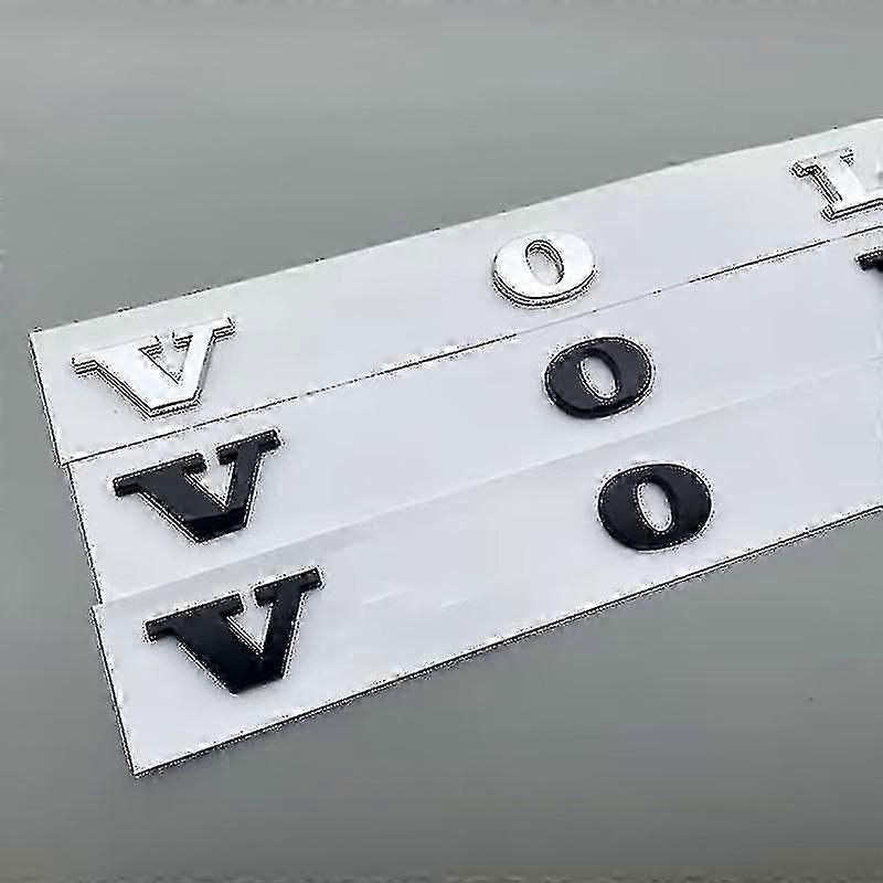 Abs Car Rear Boot Trunk Lid Letters Badge Emblem Logo For Volvo C70 C30 S60 S60l Xc90 Xc60 V60 V40 S80 S80l Car Styling Stickers