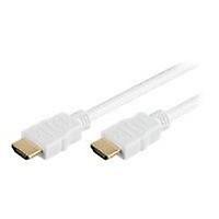Cable HDMI de alta velocidad con Ethernet - MicroConnect - 2 m - Blanco