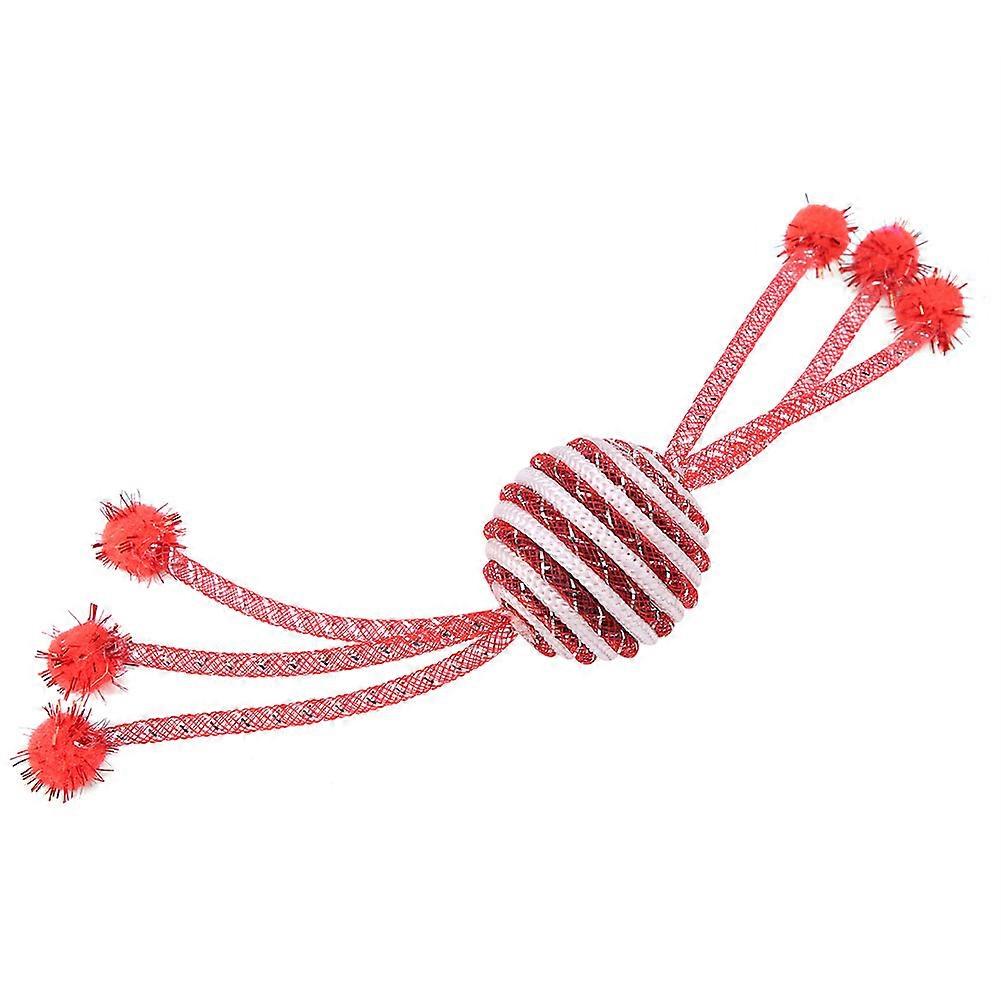 Pet Plastic Scratching Toy Cat Ball 5 Inch Size for Reducing Anxiety and Loneliness in Indoor Cats