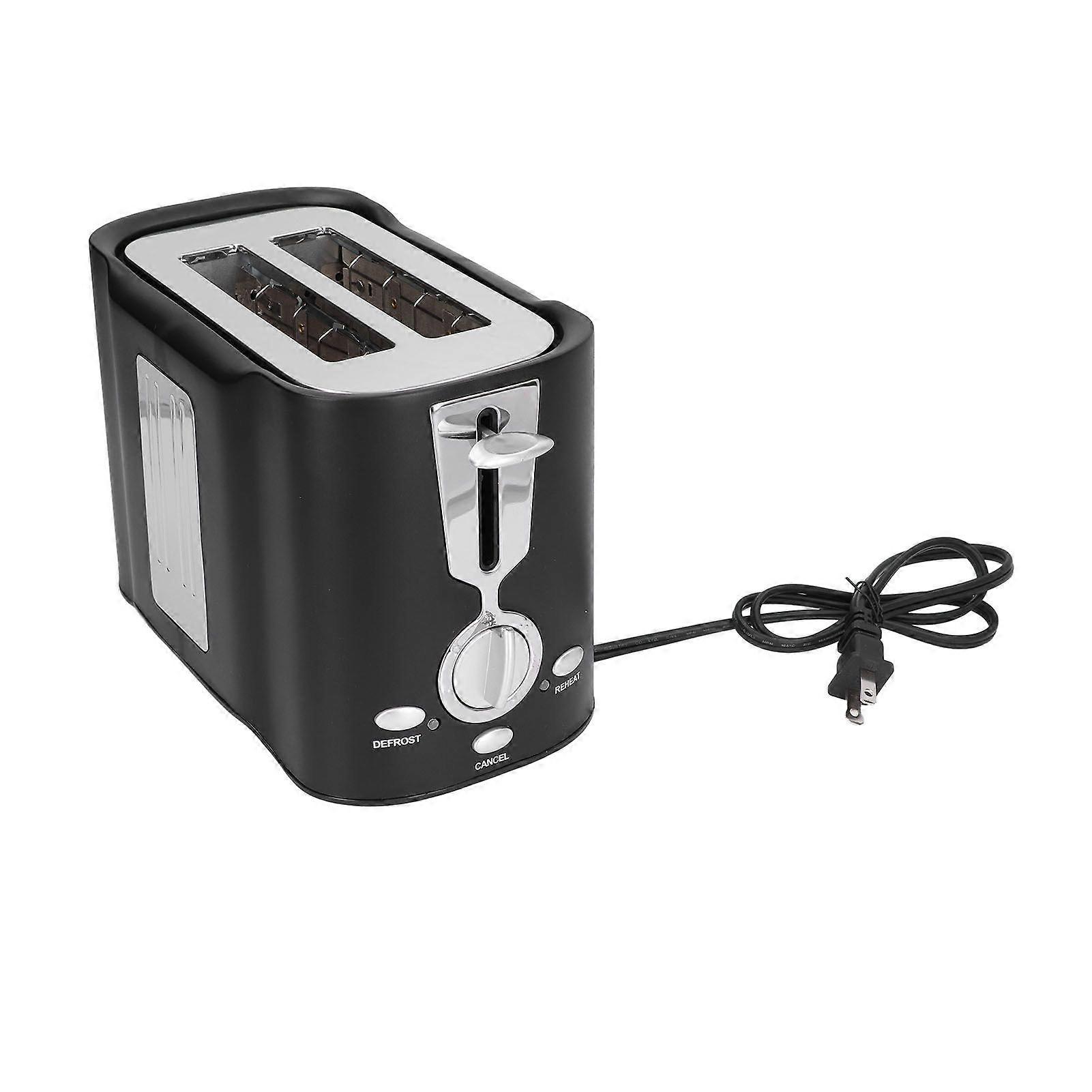 800W Simple Mini Toaster Thick Wide Slot 2 Slices Bread Toaster Breakfast Maker Machine