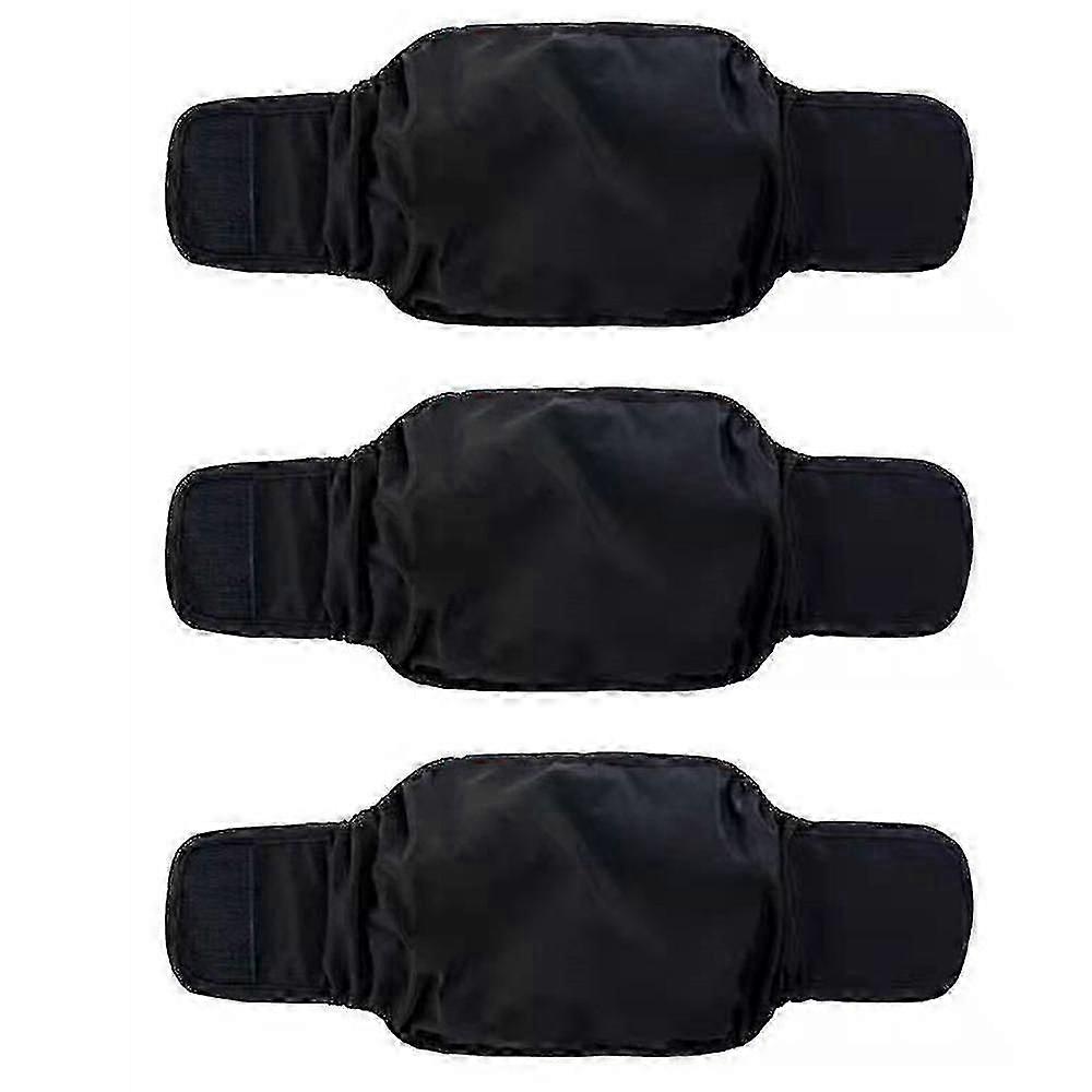 3 حزمة الذكور الكلب حفاضات التفاف، قابل للغسل جرو البطن العصابات، سوبر ماصة ومريحة