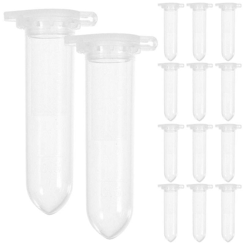 500 Pcs Test Tubes Lids Mini Centrifuge Tubes Test Tubes Snap 2ml Test Tube Micro Centrifuge Lab Tubes