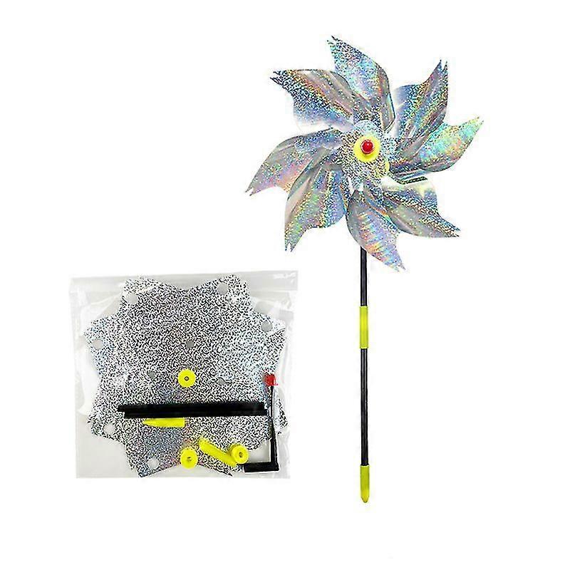 6 Pack, Reflective Bird Repellent Windmill