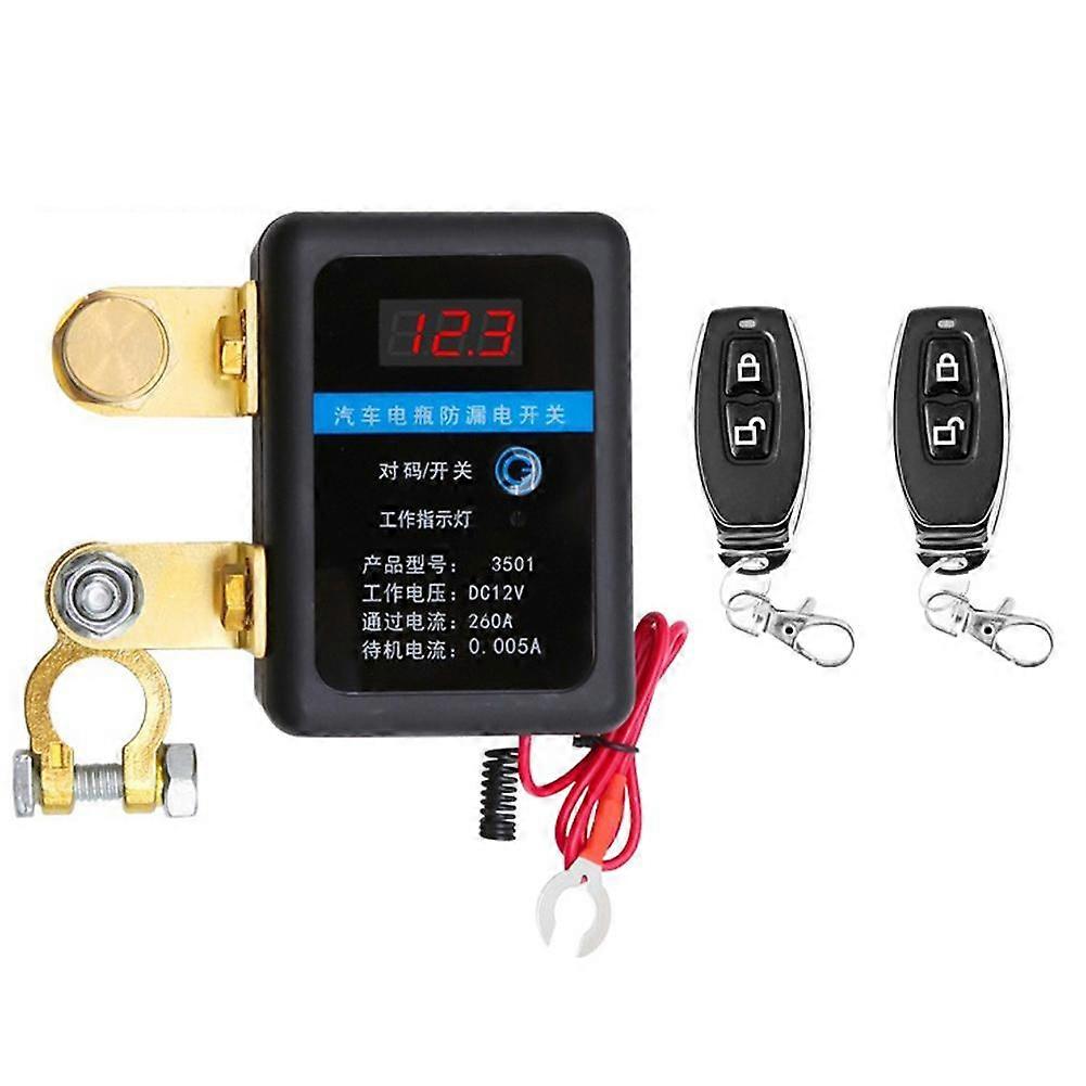 Smart Battery Disconnect Switch 12V Auto Power Cut Off Save Energy with Remote Control for Cars Trucks RVs
