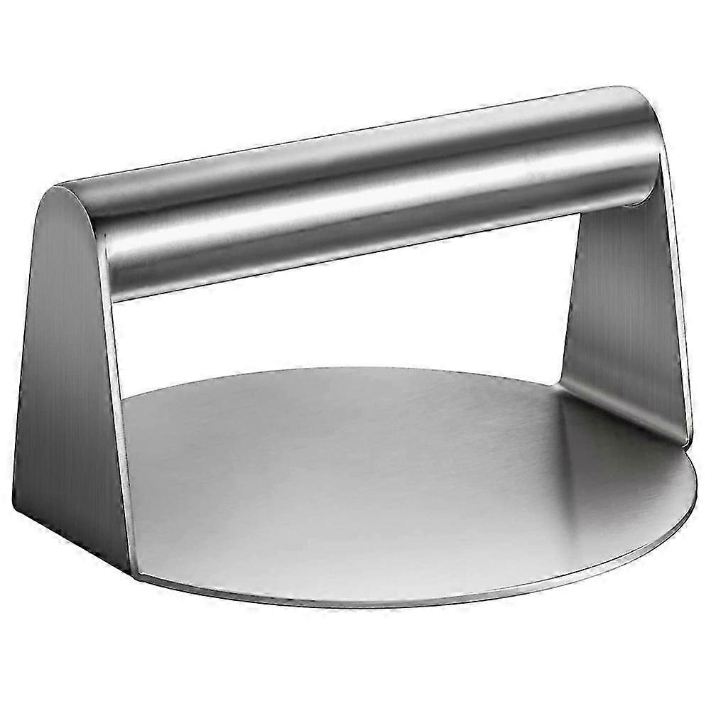 Stainless Steel Burger Press Round Smash Burger Press with Handle for Flat Top Grill Cooking, Grill