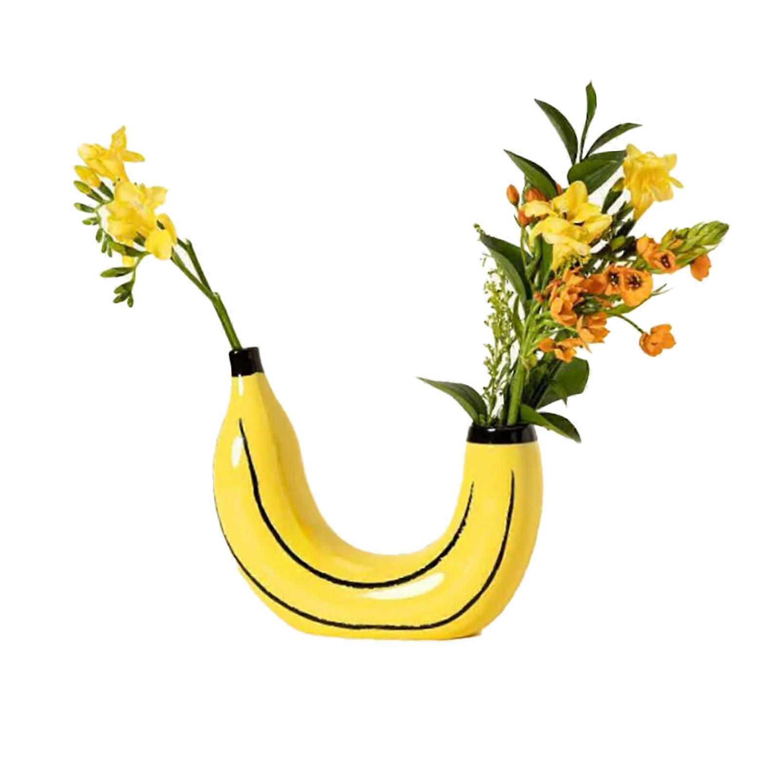 Resin banana vase, 1 piece
