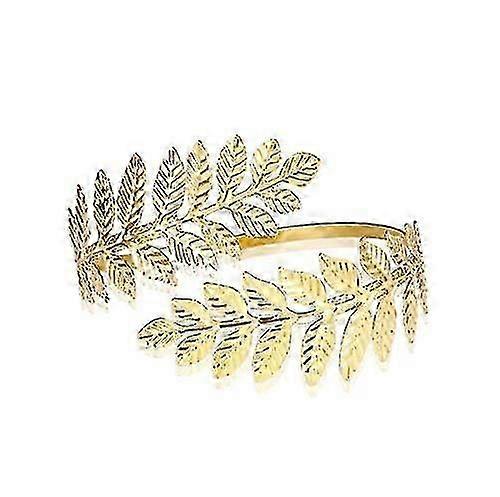 調節可能なファッションアッパーアームスワールリーフバングルカフ