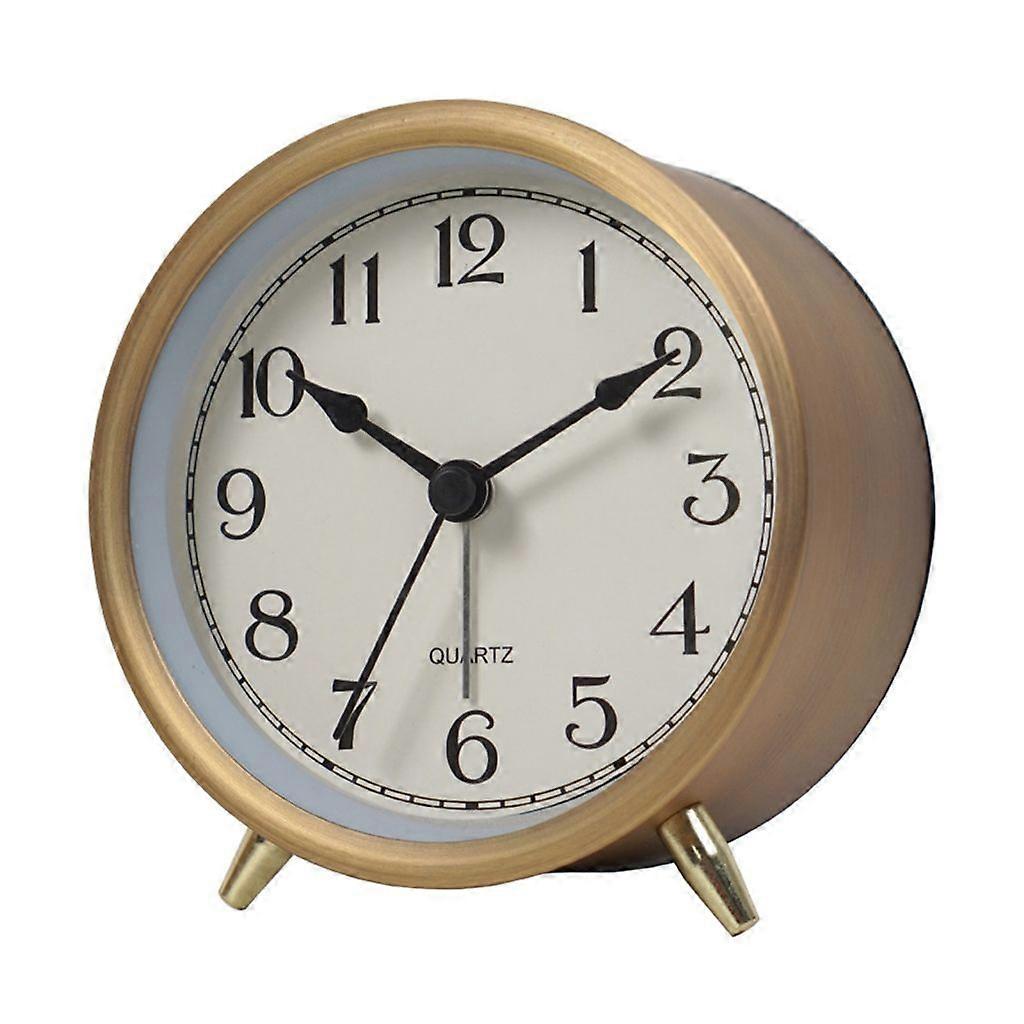 Retro Alarm Clock Mute Bedside Clock Simple Desk Bedroom Student Alarm Clock