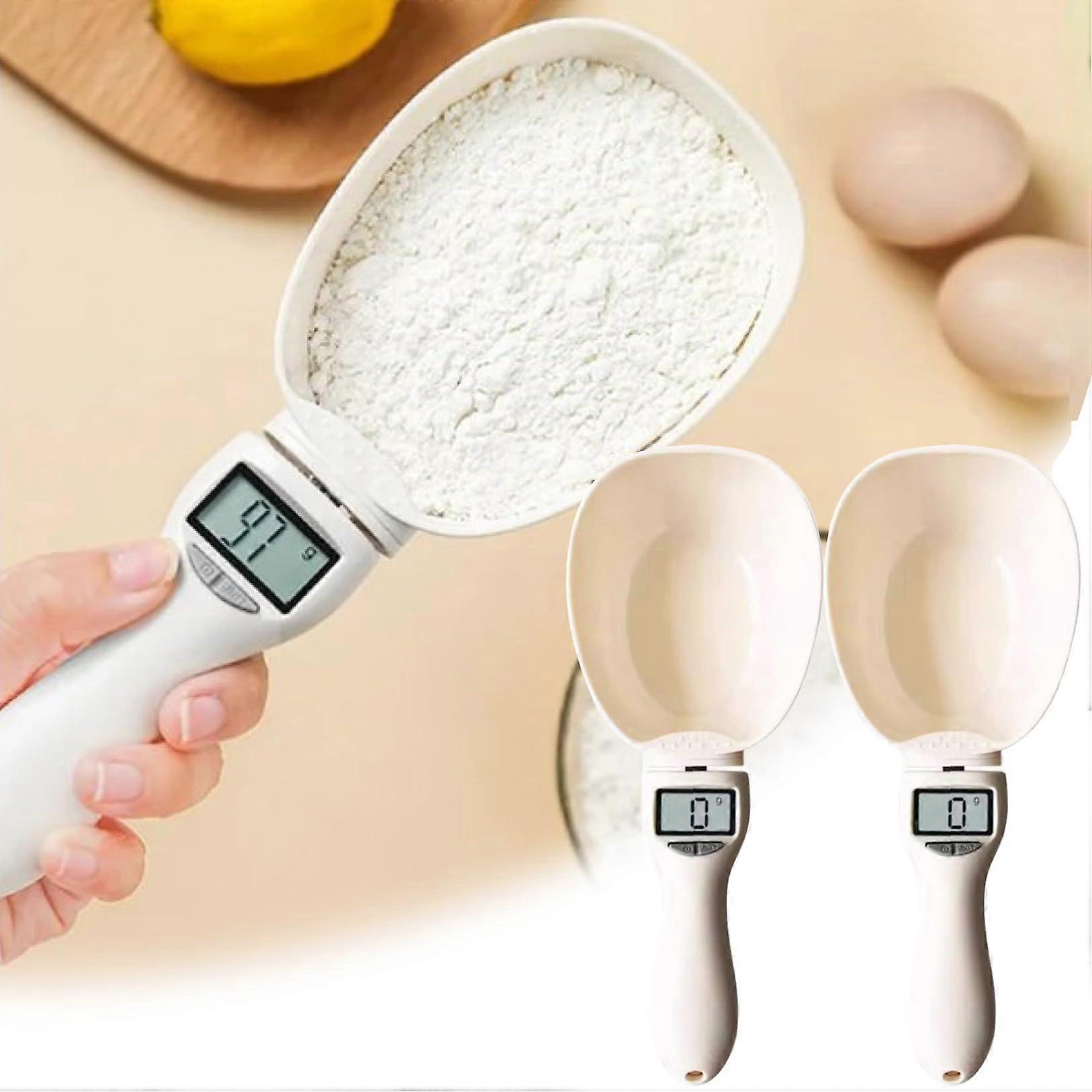 2 PCS Adjustable High Precision Electronic Measuring Spoon Scale for Food Coffee