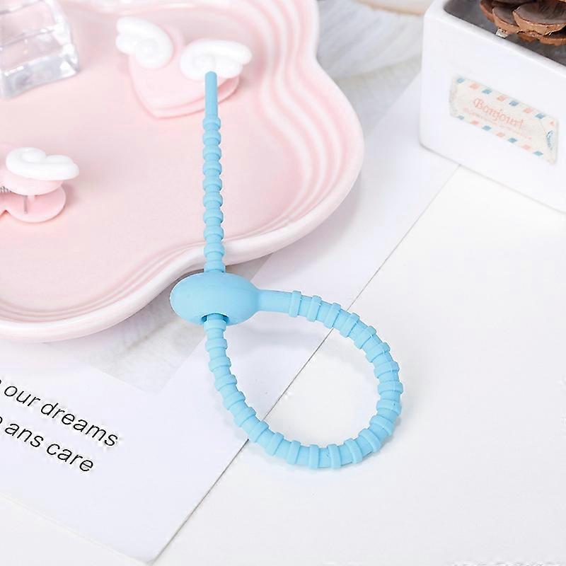20 PCS Silicone Data Cable Storage Strap Cable Organizer