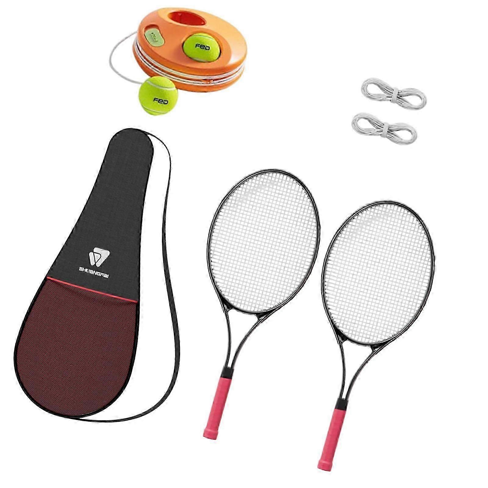 Tennis Racquet Set Lightweight Practice Kit for Beginners Stadium Playground 1 Tennis Racket