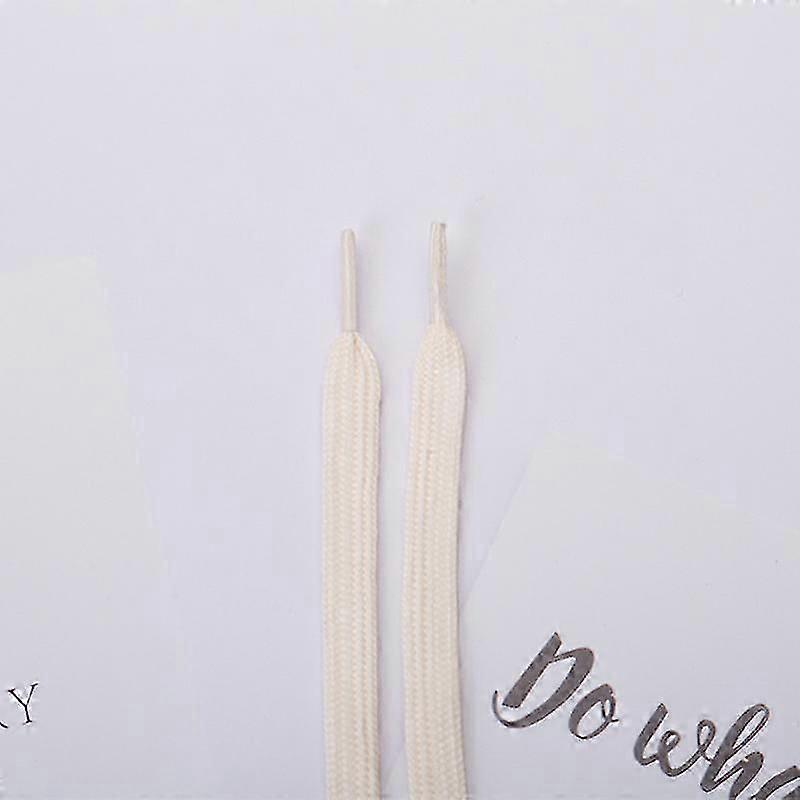 3 Pair Of 6 Double-layer Flat Woven Shoelaces (beige)