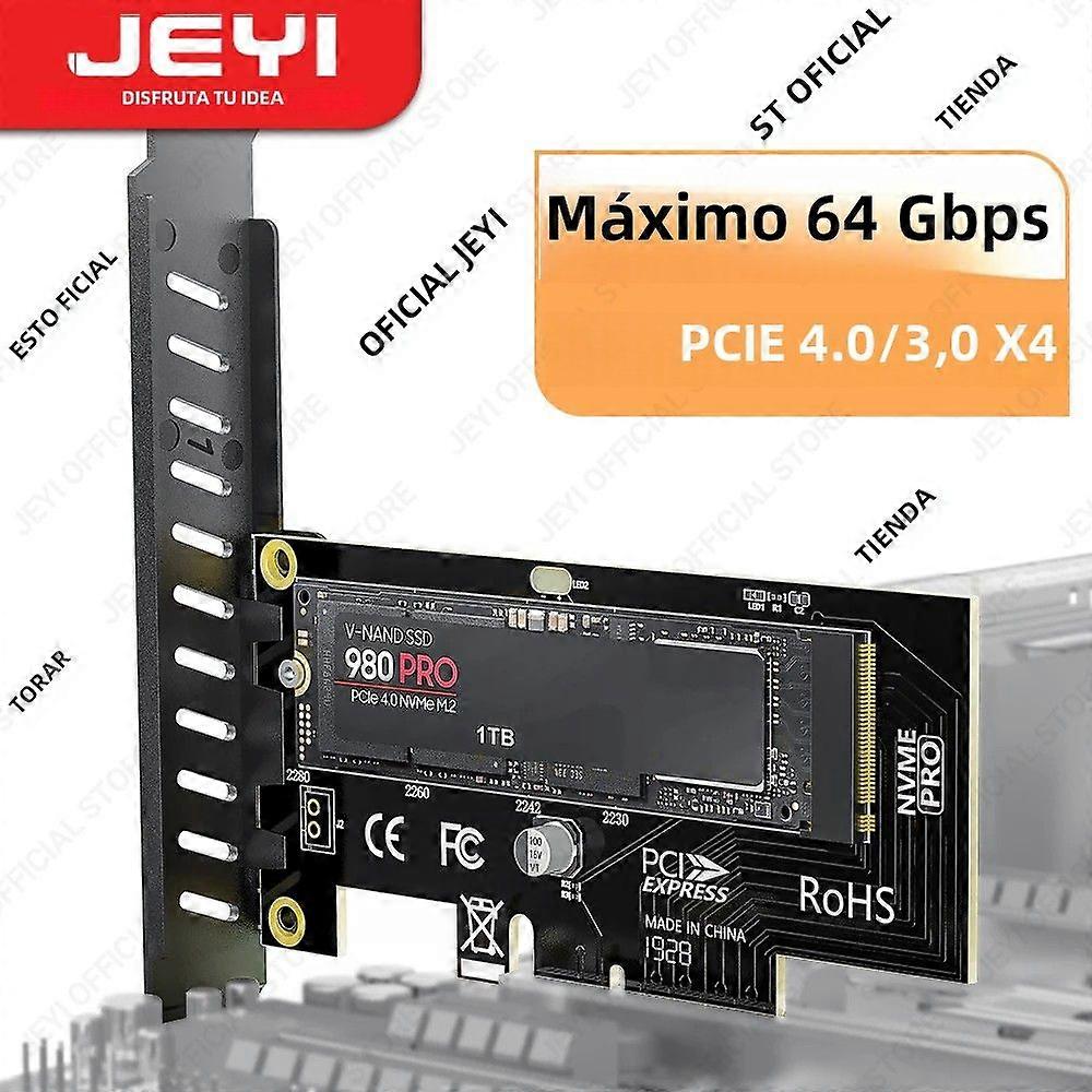 JEYI M.2 NVME to PCIe 4.0 3.0 Adapter for SSD PCIe 4.0 X4 X8 X16 Expansion Card for Desktop PC Full Speed JEYI Brand