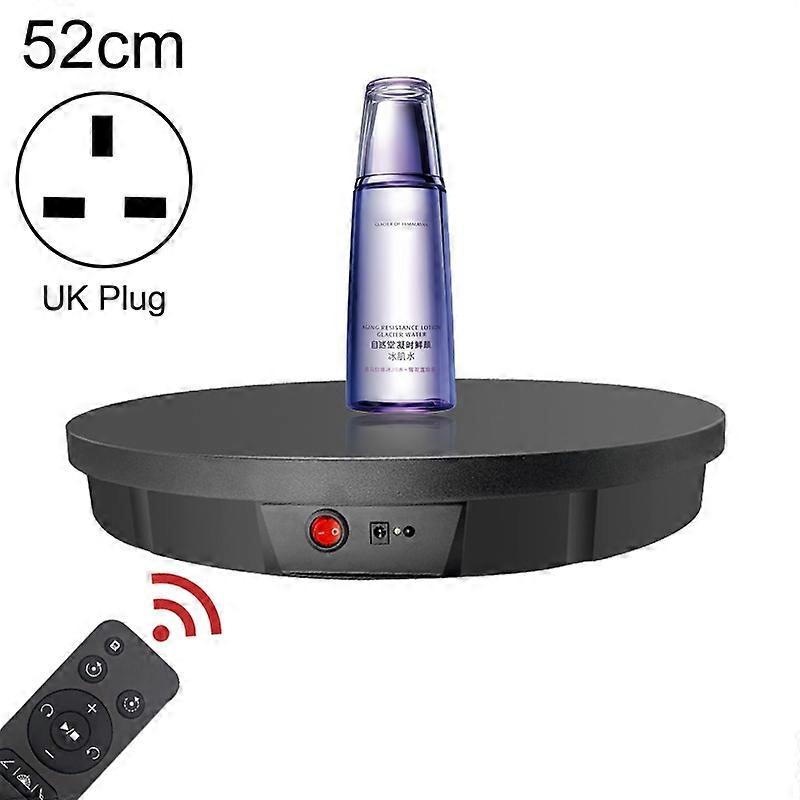 52cm Remote Control Electric Rotating Turntable Display Stand Video Shooting Props Turntable, Plug-in Power, Power Plug:UK Plug