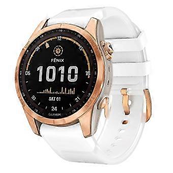 Kalebol Glacier Transparent Silicone Quick Release Watch Band For Garmin Fenix 7S 20mm