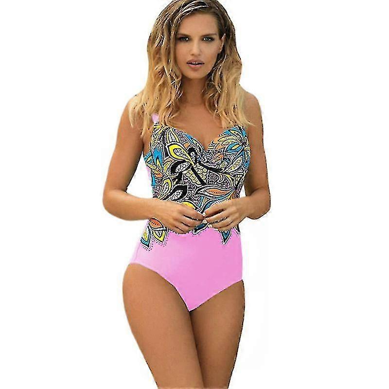 Femme Rétro High Cut Bas Dos Brésilien Bikini Une Pièce Maillots de Bain Une Pièce