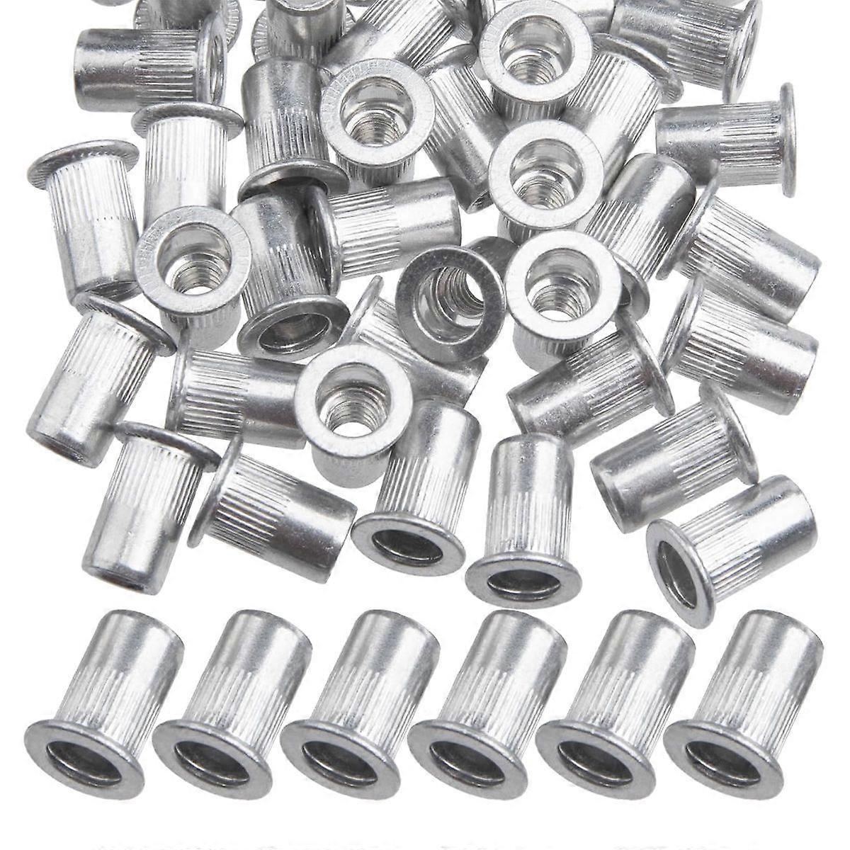 100pcs/aluminum flat head galvanized rivet nuts and M8 vertical rivet nuts (M8100pcs)