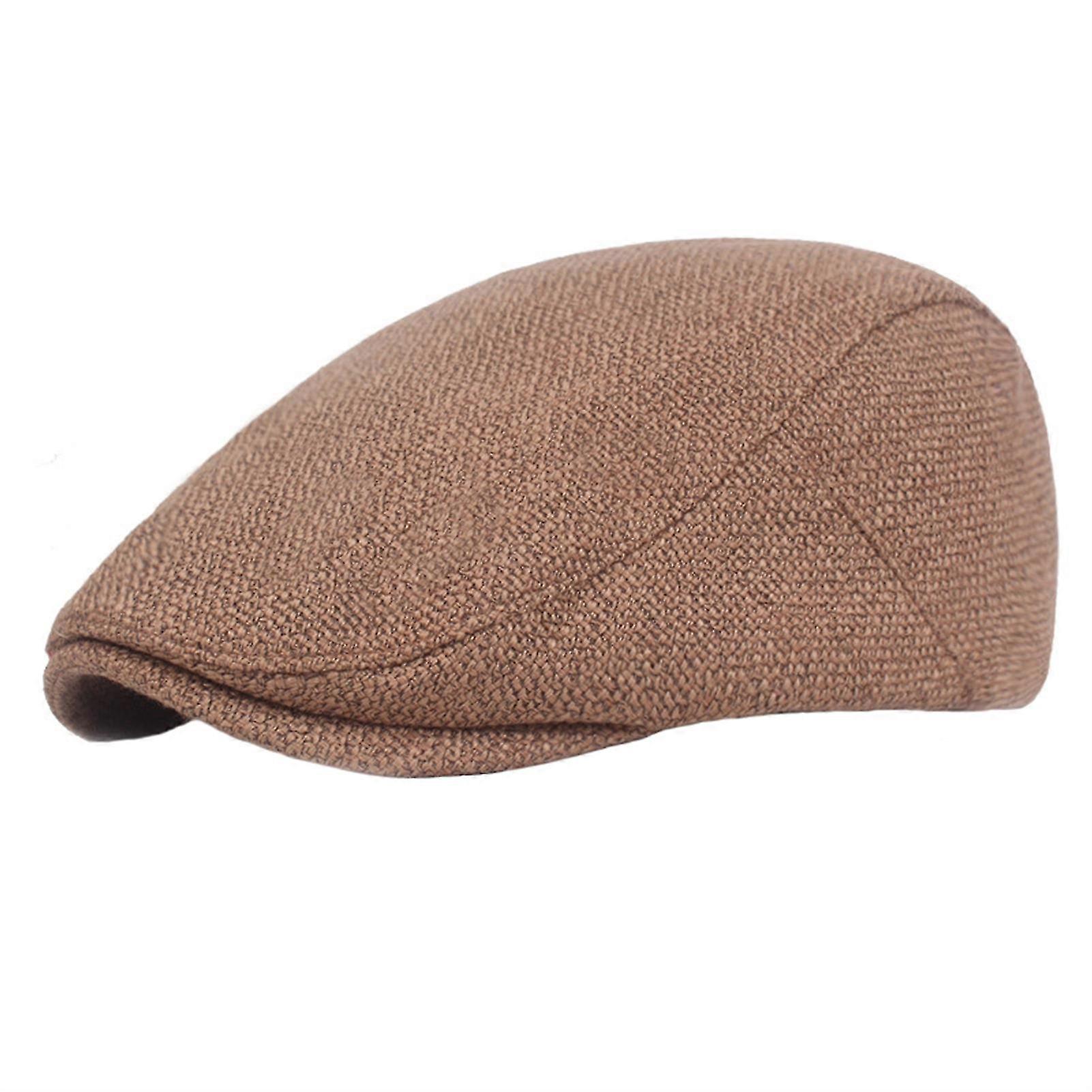 Adjustable Flat Cap with Newsboy Beret Cabbie and Ivy Hat Styles