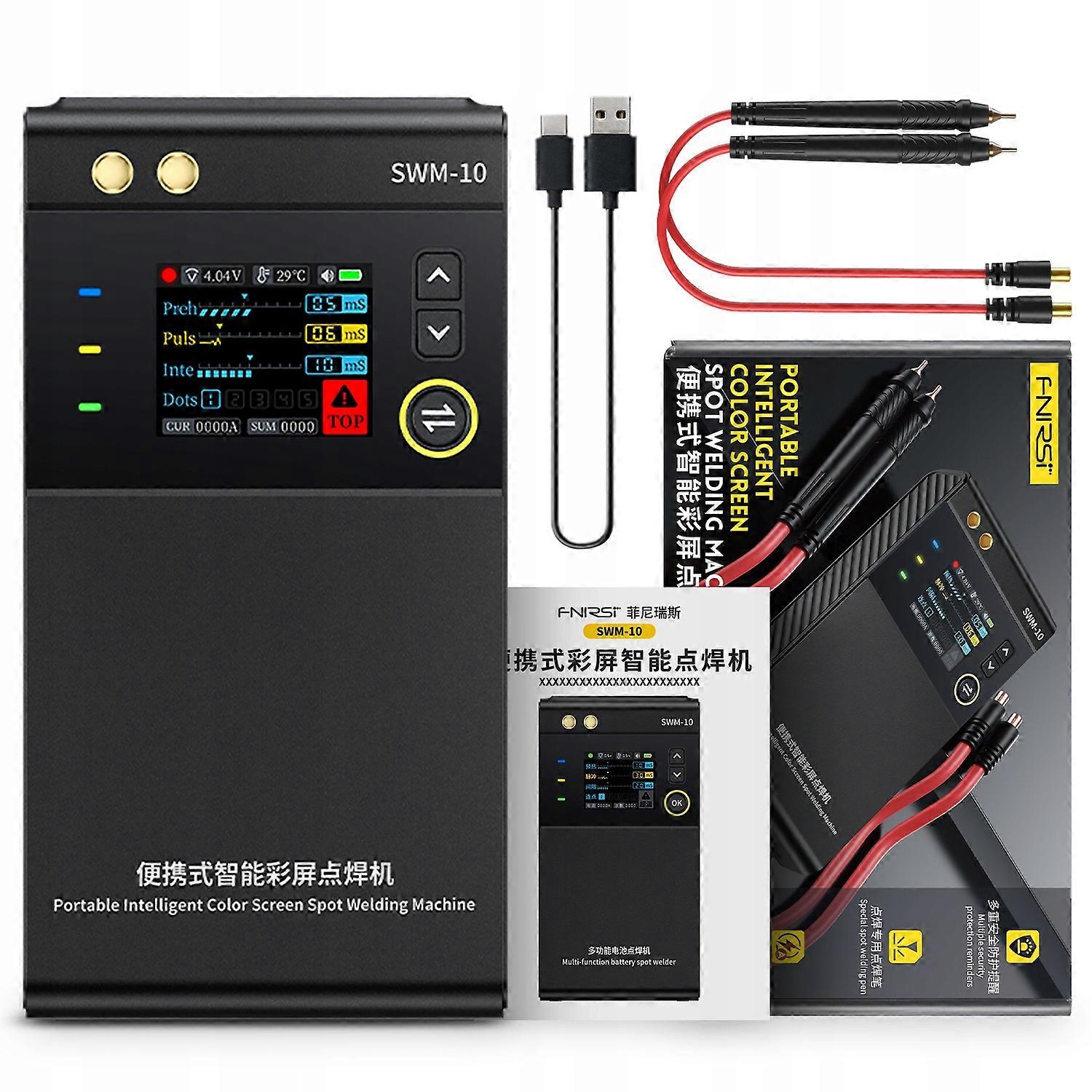 Tragbares intelligentes Punktschweißgerät 2in1 Fnirsi swm-10 tft