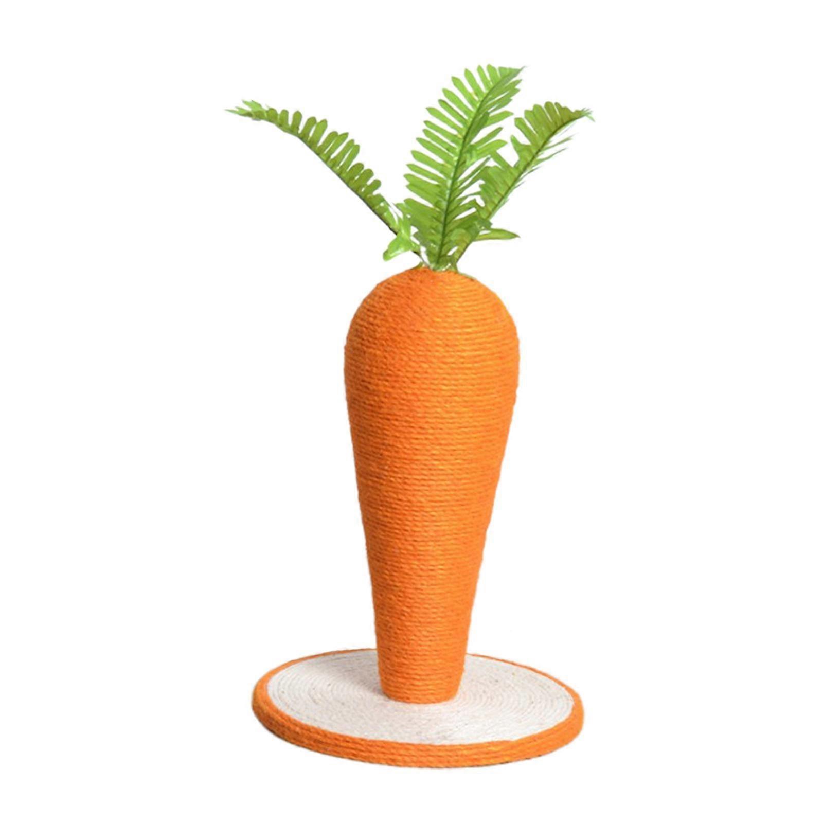 Funny Sisal Cat post for scratching Toy for Sharpen Claw Cats Carrot Shape DIY
