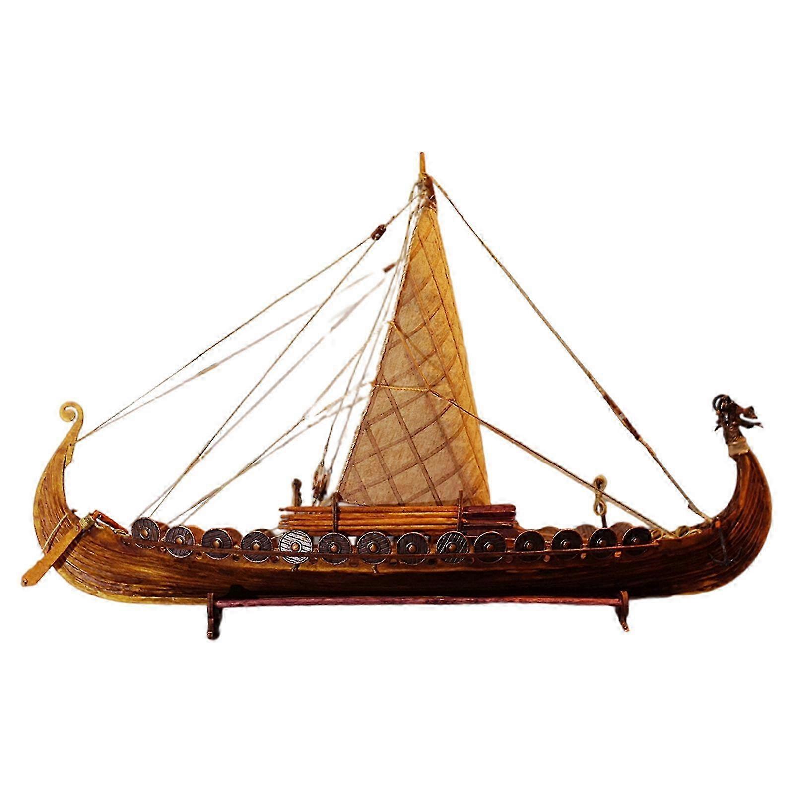 Dragon Wikinger Segelboot Holz Modellschiff 1:50 Schiffsmodell DIY Bausatz Dekor FP