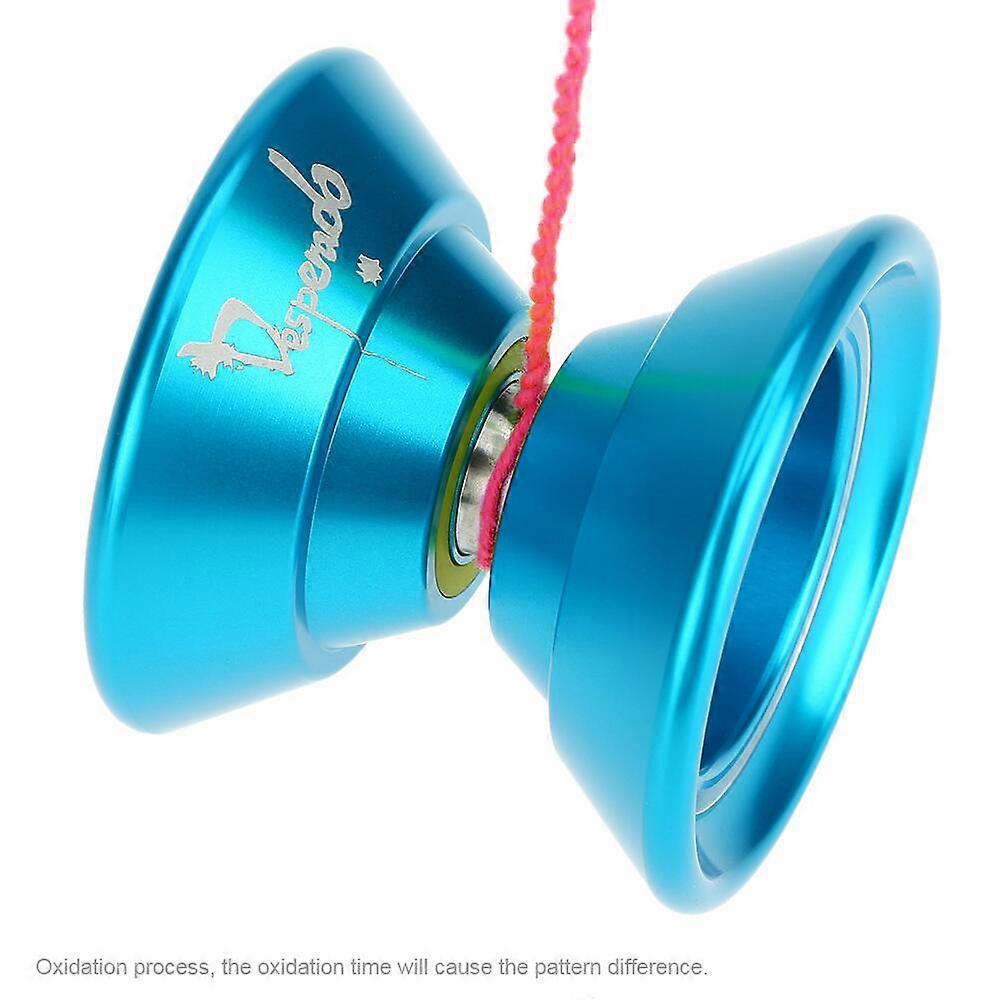 Professional Magic Yoyo N5 Desperado Aluminum Alloy Metal Yoyo with 8 Ball KK Bearing and Spinning String for Kids Blue