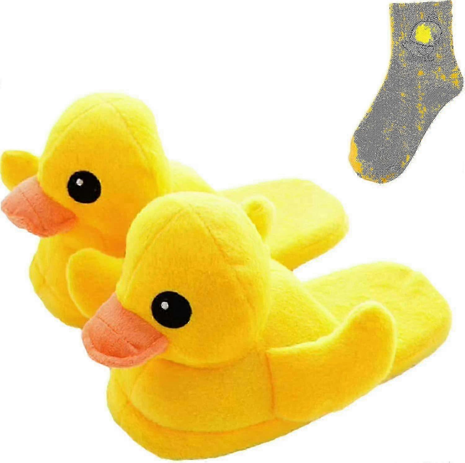 Slippers Duck For Women, Duck Slippers That Quack When You Walk, Rubber Duck Slippers, Cartoon Slippers, Winter Slippers