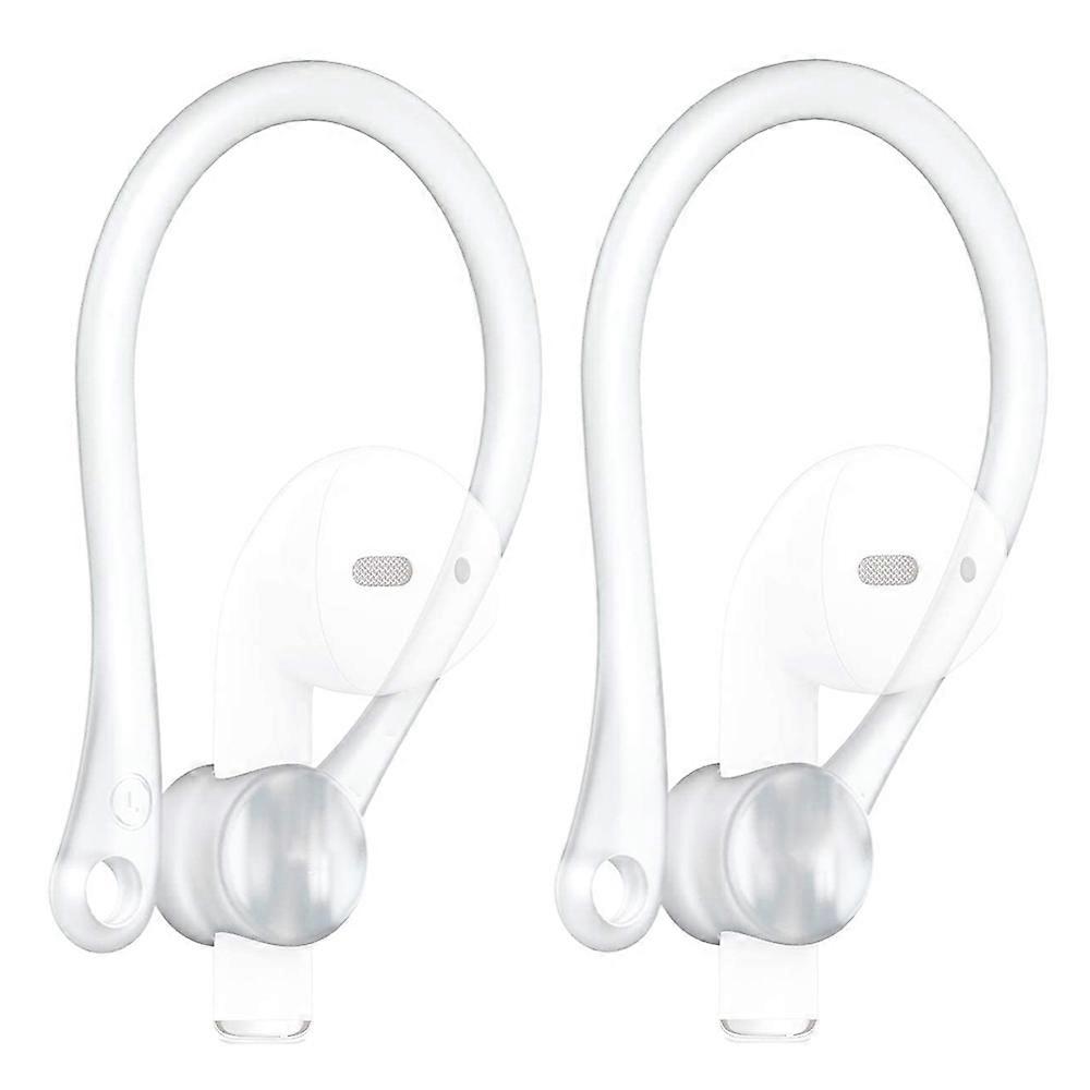 2Pair Ear Hooks Designed For Apple Airpods 1 2 3 And Protransparent
