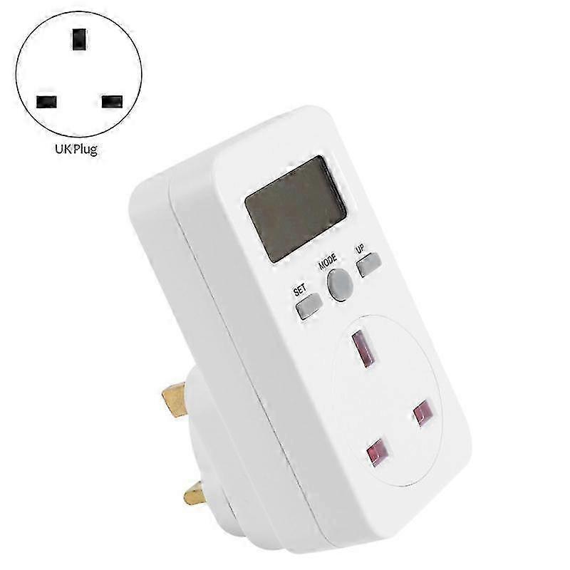 Digital Power Meter Plug-In Socket Electric Wattmeter Energy Monitor Uk Plug
