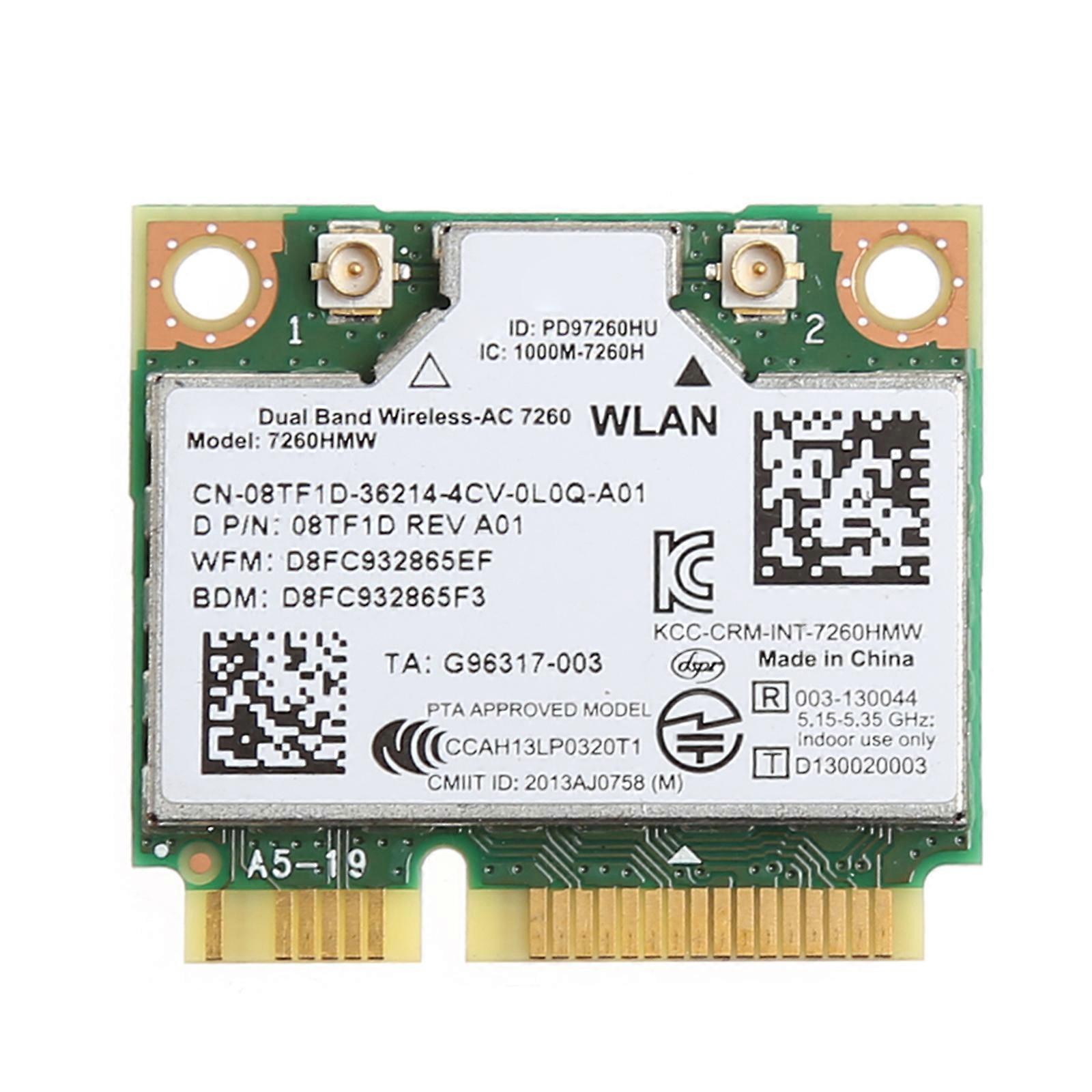 876M Dual Band 2.4+5G Bluetooth-compatible V4.0 Wifi Wireless Mini PCI-Express Card For Intel 7260 AC for  7260HMW