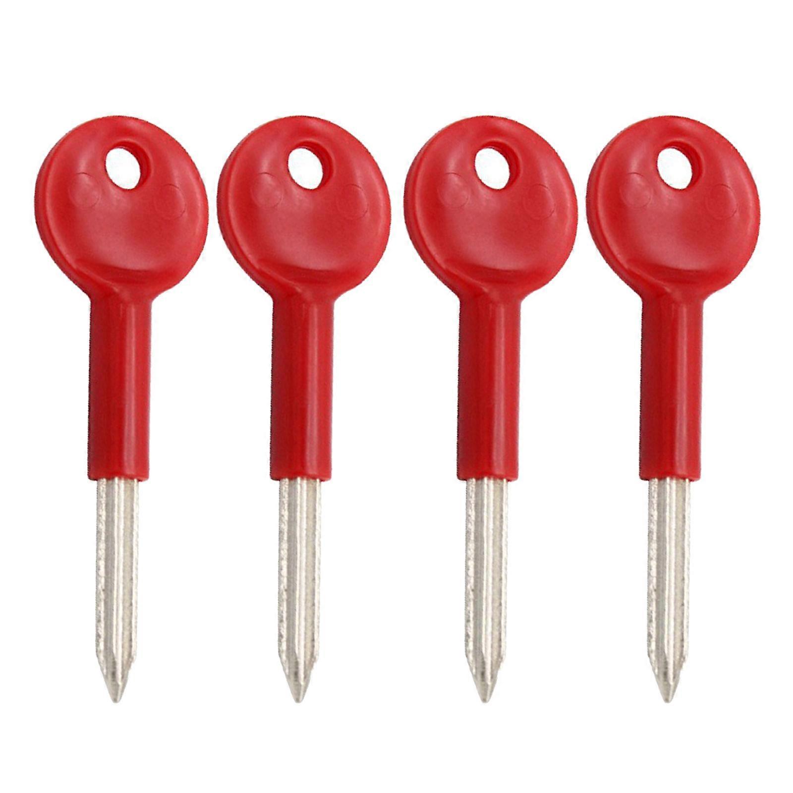 4pcs Security Star Keys for Rack Bolt lock Easy to Use Steel Keys with Ergonomic Handle Utility Cupboard Key for Home Multicolor