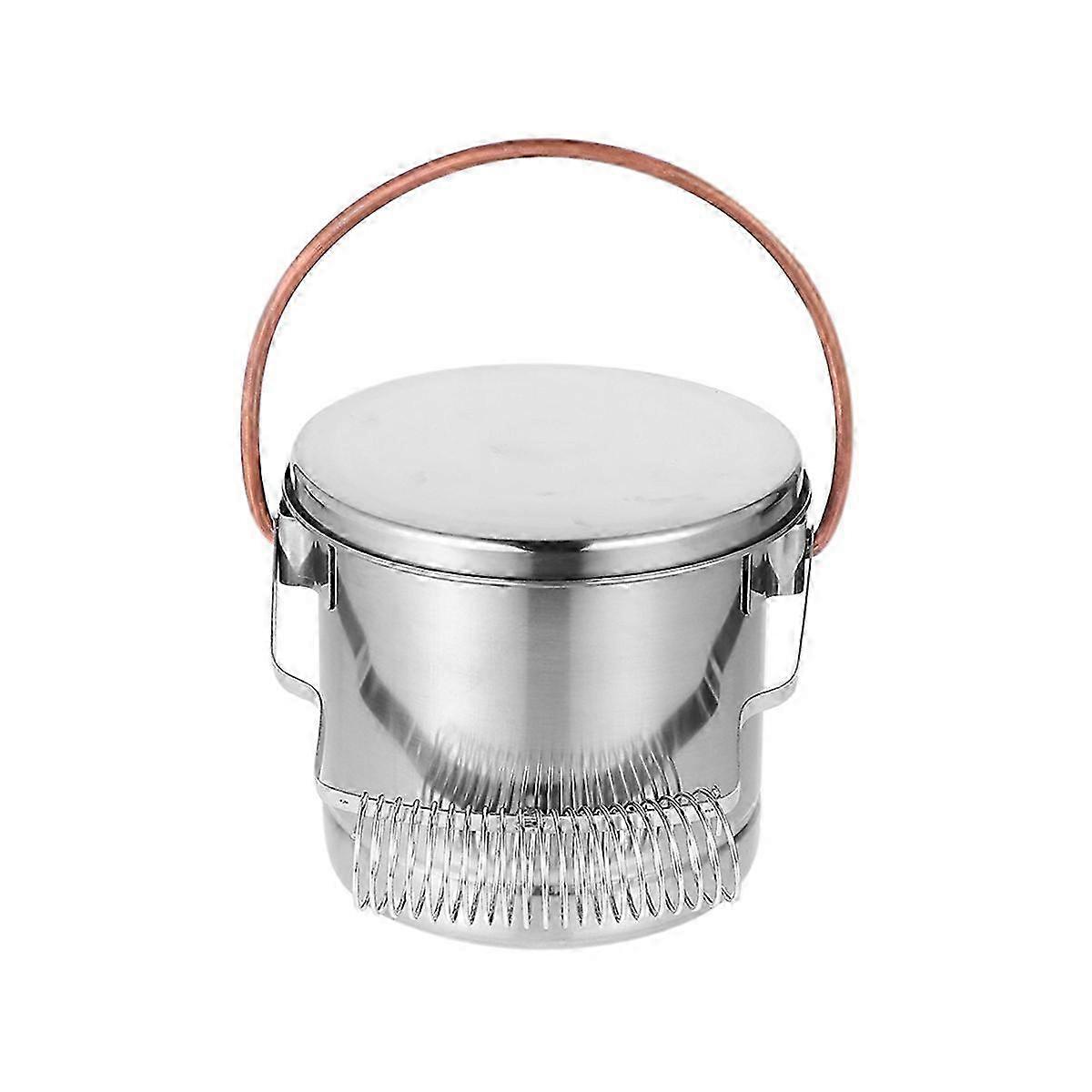 Laveuse de brosse étanche en acier inoxydable avec support, 15,5 x 13,5 cm