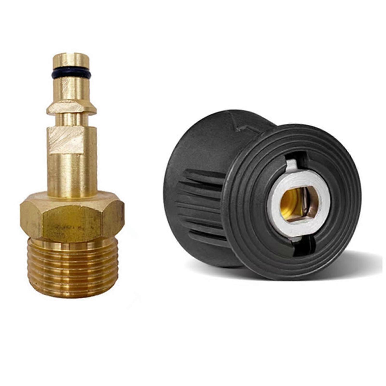 High-Pressure Washer Quick Connect Adapter Metal Hose Extension Tool with Nozzle and Fittings for Garden Sprayers