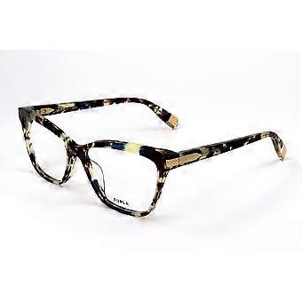 Eyewear Frames Furla VFU436 0WT9 BLU/HAVANA LUCIDA 55/15/135 WOMAN