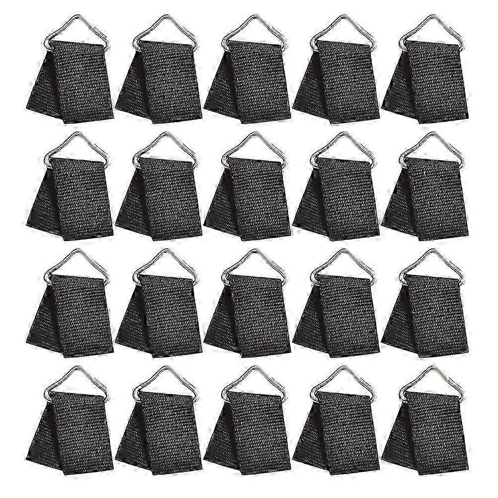 2025 20 Sets of Trampoline Triangle Buckles Metal Triangle Rings V-shaped Triangle Rings and Webbing