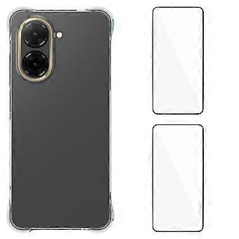 Compatible For Xiaomi Redmi A5 4G (171.7*77.8*8.3mm) TPU Case WANLONFENG WL2 Series Precise Cutouts 2.0mm Phone Cover with 2Pcs Te