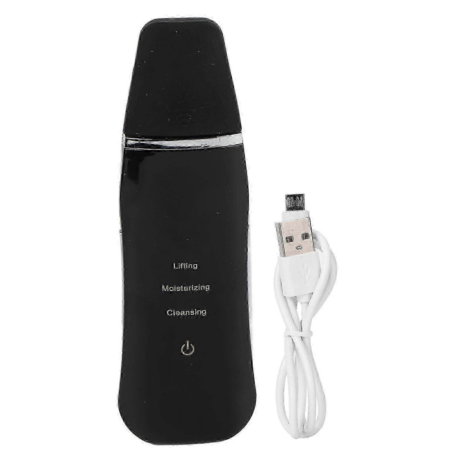 Exfoliante facial ultrasónico recargable (negro)