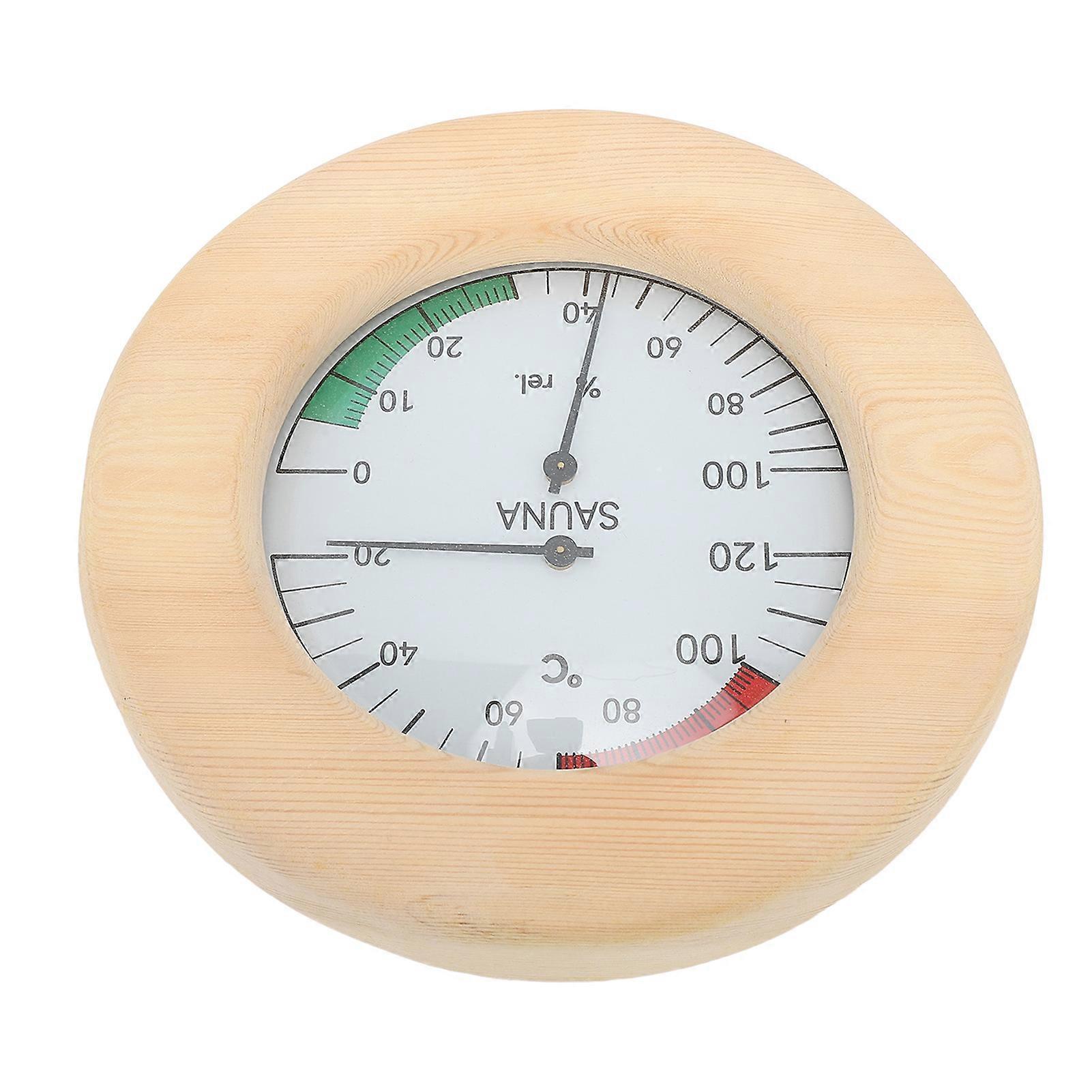 Υγροθερμογράφος σάουνας 2 σε 1 επιτοίχιος έλεγχος σε πραγματικό χρόνο Θερμόμετρο δωματίου σάουνας και υγρόμετρο 