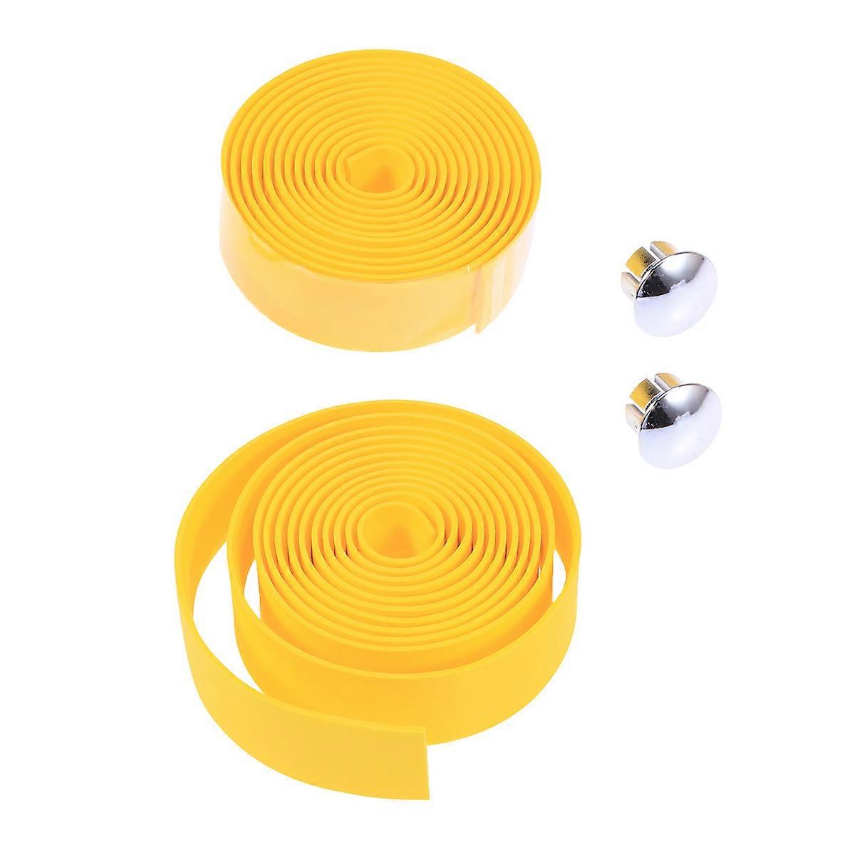 Bicycle Handlebar Strips Anti-Slip Impact Resistance Natural Synthetic Material 190x3x0.5Cm 1Pair