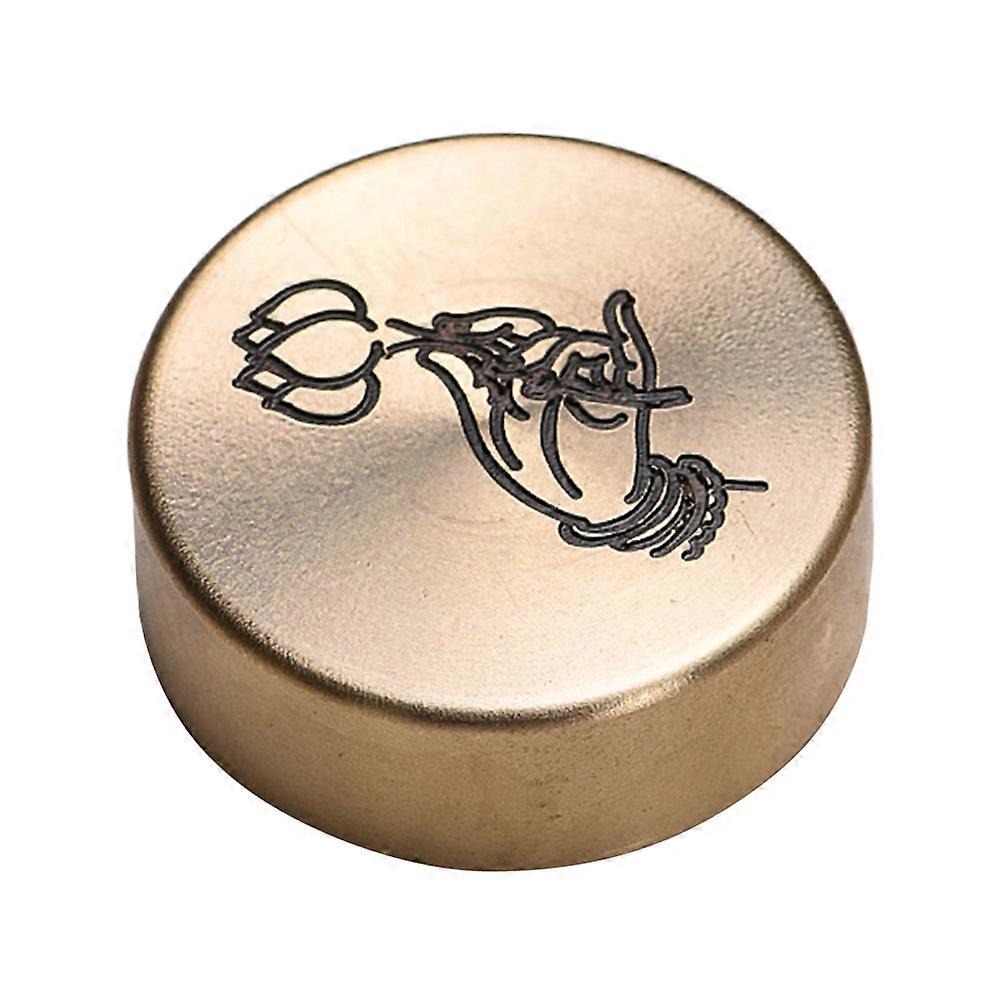 Copper Paperweights Calligraphy Paper Weight Desktop Use Simple And Elegant Design 3.9X3.9CM For Students And Enthusiasts 1Pcs