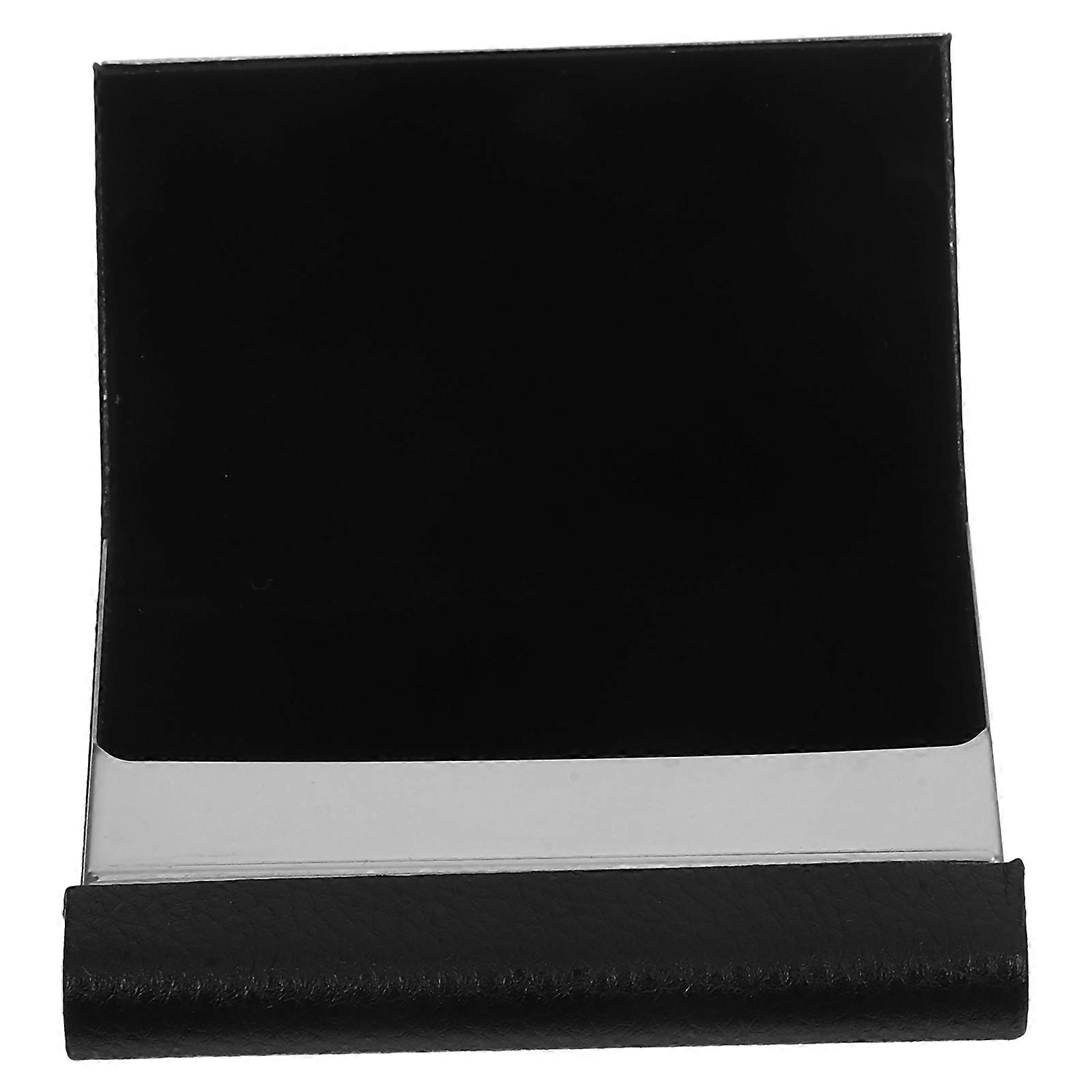 Elegant Business Card Holder with Magnetic Closure Portable Name Card Storage Box for Men and Women Professionals