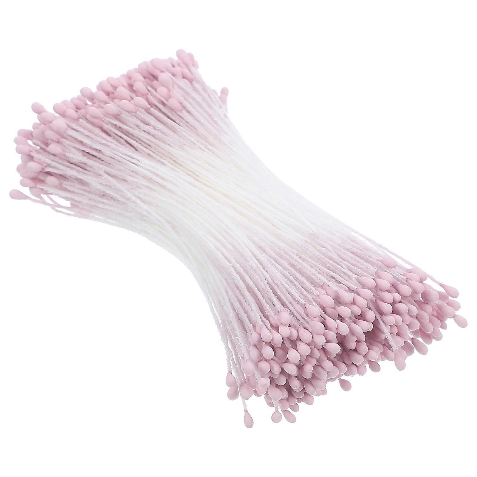Matte Artificial Flower Stamens Pistils for DIY Floral Crafts Double Headed Faux Flower Accessories for Handmade Bouquets, Home & Wedding Decor