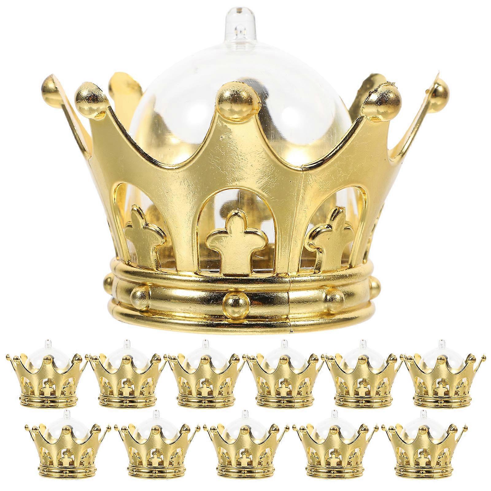 Candy Containers For Party Favors Box Gold Plated Decorative 12Pcs