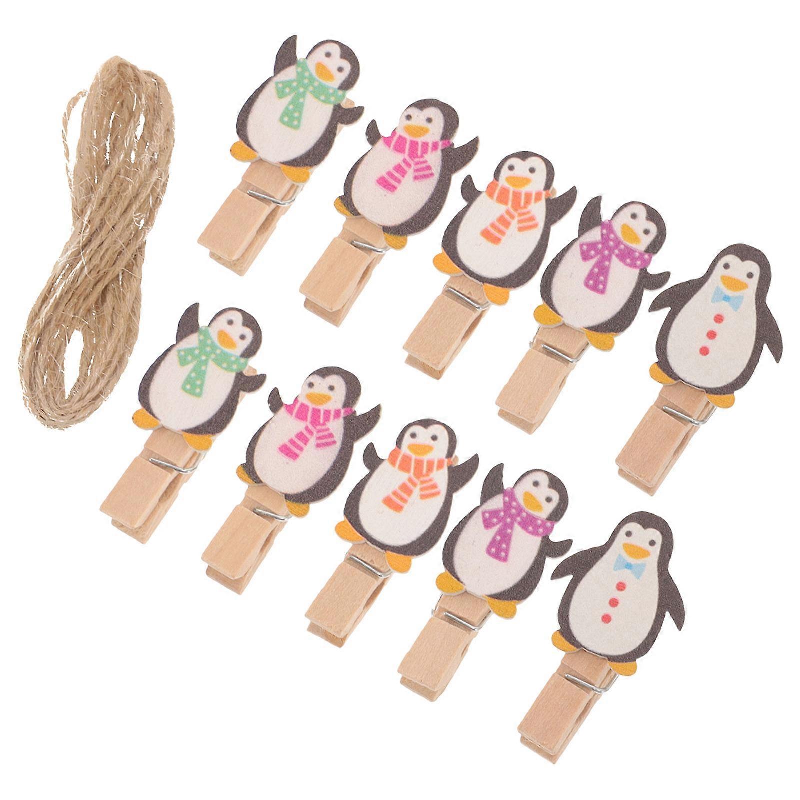 Cartoon Clips Holiday Decorations Decorating Multi-Colored 10Pcs