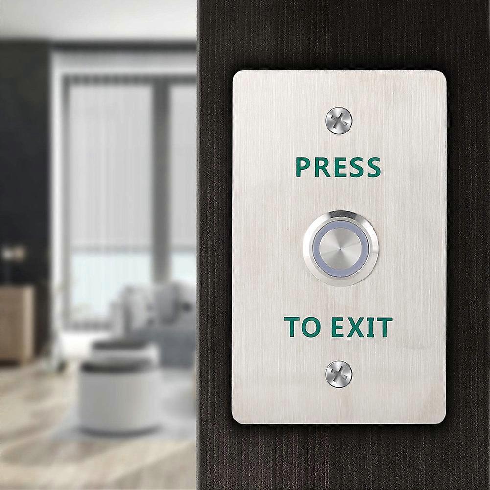 DC12~24V Metal Door LED Switch, Exit Button for Access Control